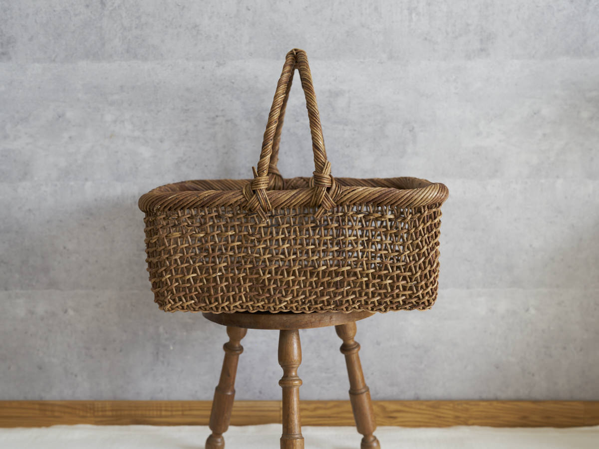 すかし編みのあけび蔓バスケット 収納や買い物に – 市川籠店 | 1basketry
