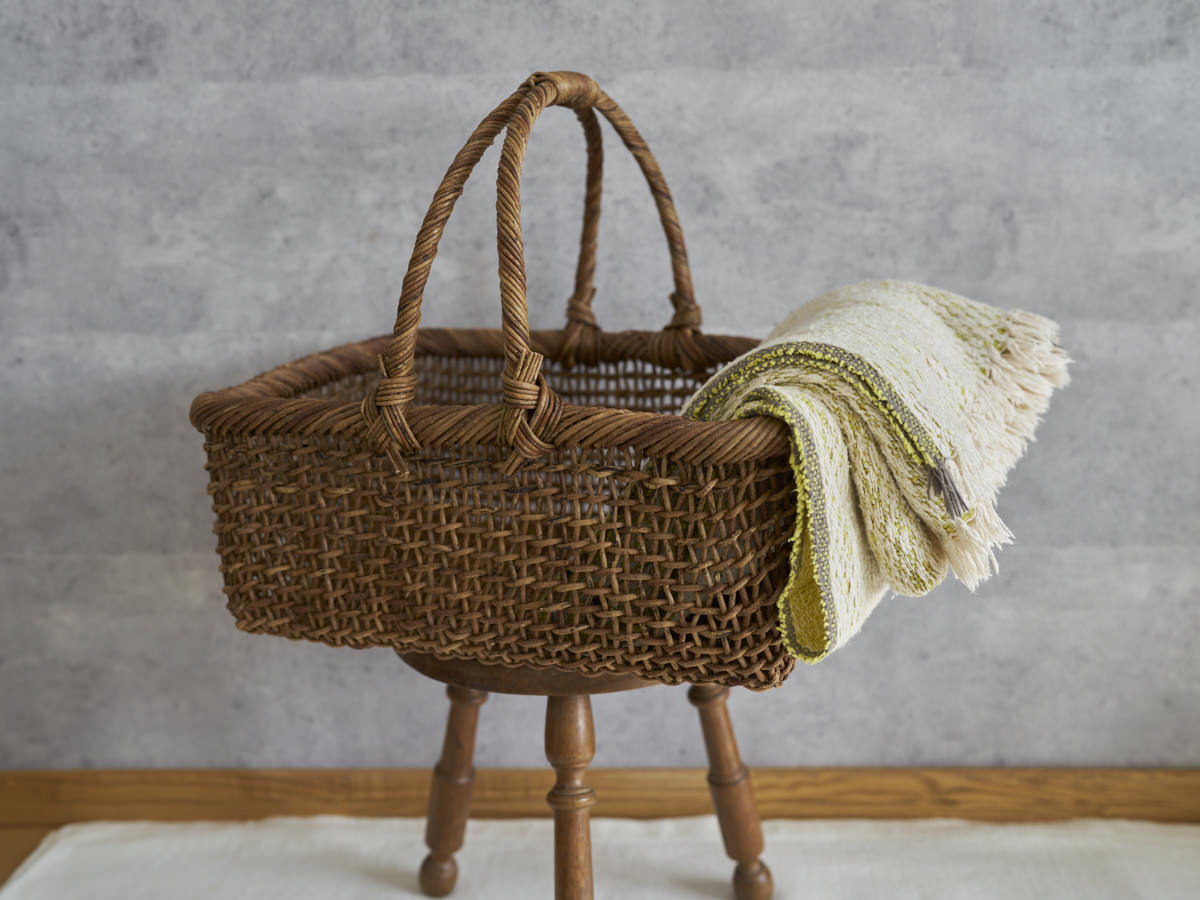 すかし編みのあけび蔓バスケット 収納や買い物に – 市川籠店 | 1basketry