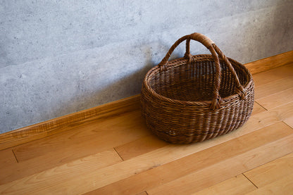 Oval Basket – Joined Handle / Akebi Vine / Nagano-JPN 311217-1