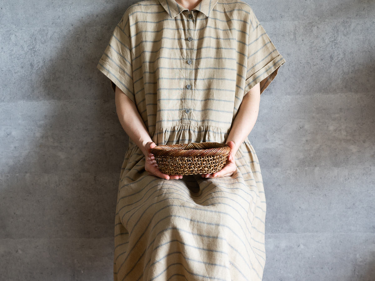 Oval basket XS, S, M, L ,XL / Brown Akebi vine / Nagano-JPN 311226