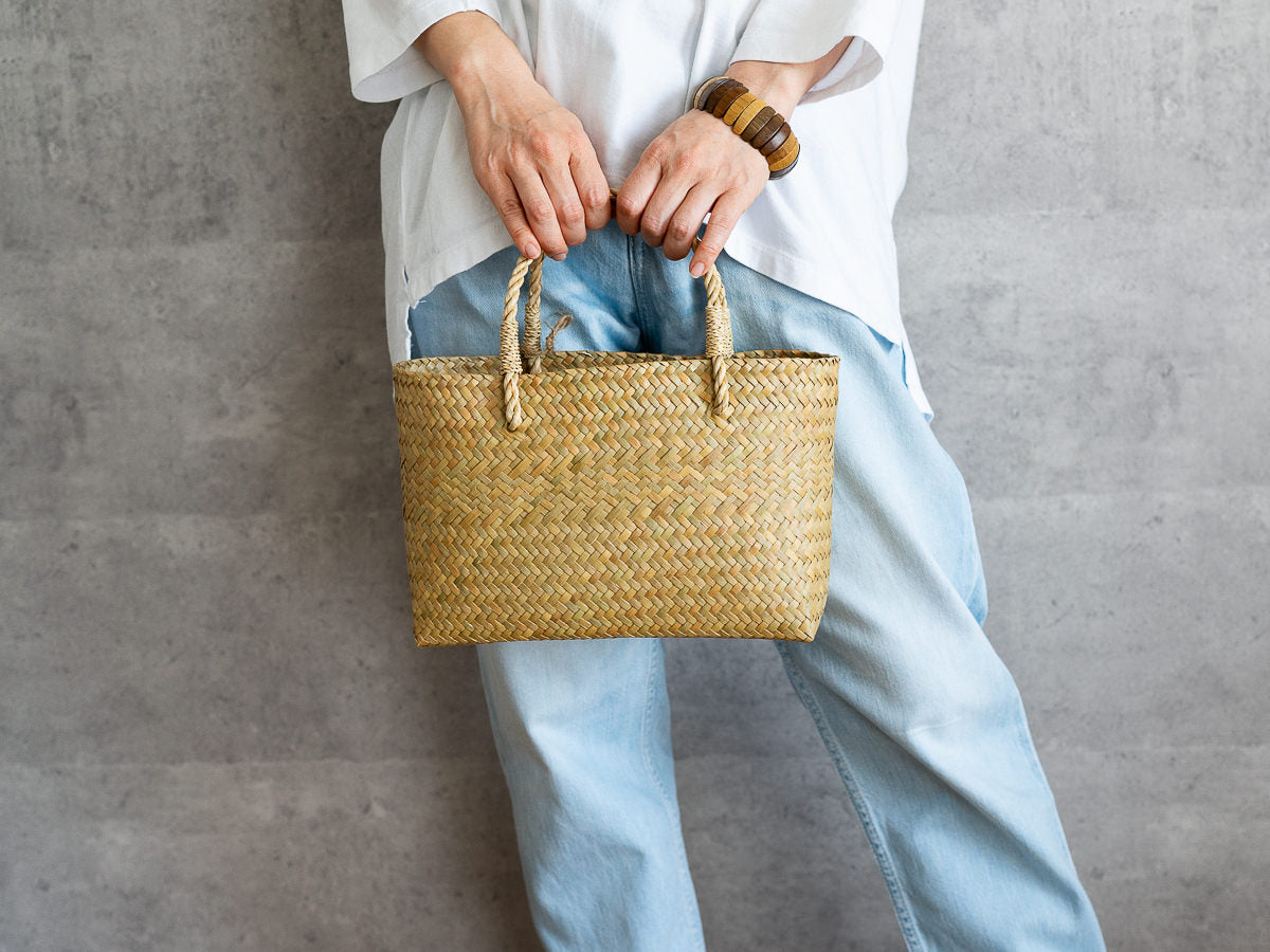 Slim Oval Basket Bag / Krajood Grass / THA 3115134