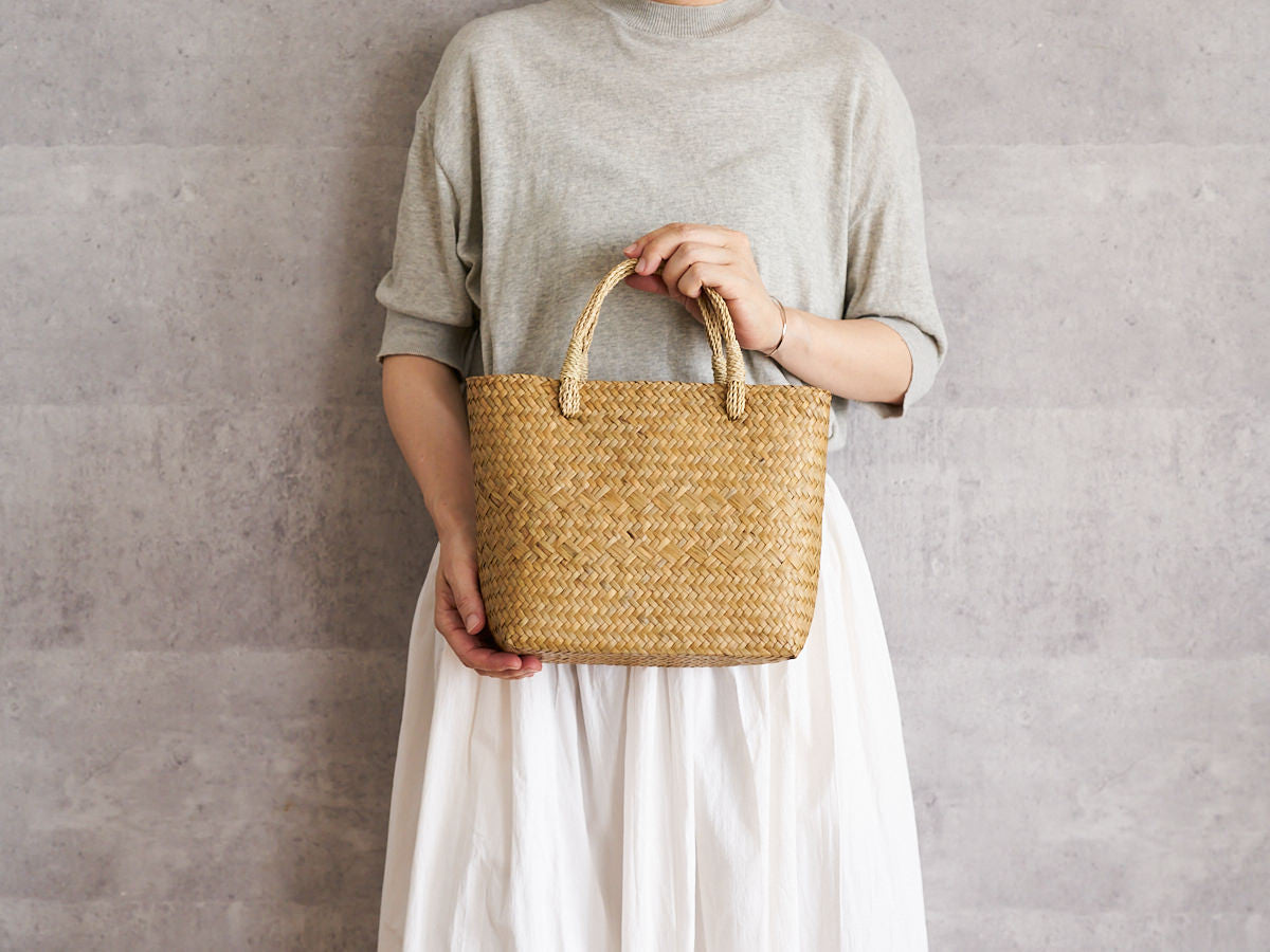 Basket Bag with Bundled Handles / Krajood Grass / THA 3115139