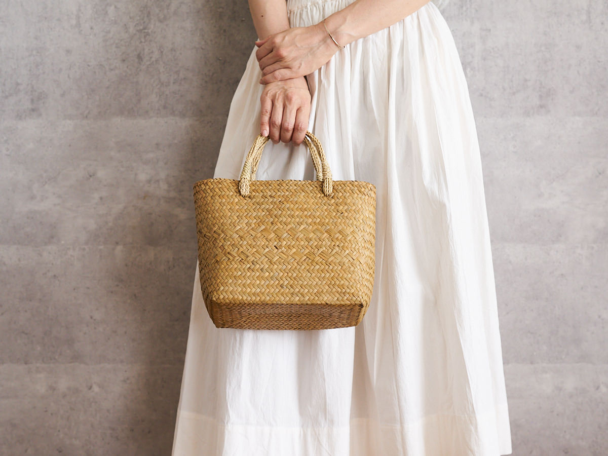 Basket Bag with Bundled Handles / Krajood Grass / THA 3115139
