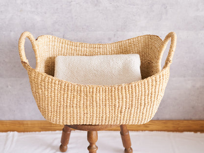 Organizing Basket “Ring Handle” / Water Hyacinth / THA 3115203
