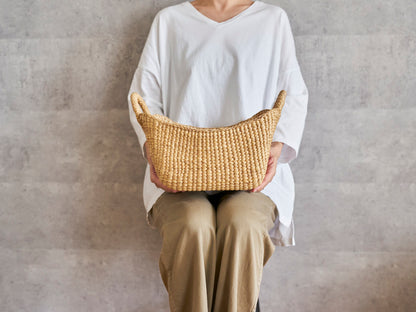 Organizing Basket “Ring Handle” / Water Hyacinth / THA 3115203