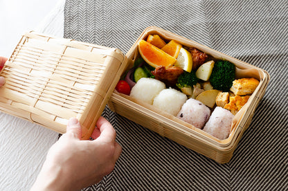Lunch box M, L, XL, L(2-tier) / White bamboo / Kagoshima-JPN 321103