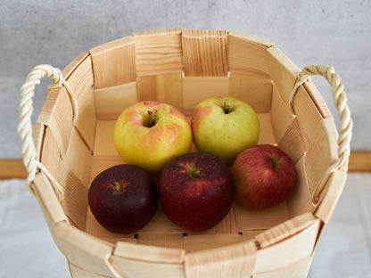 Round Double-Handle Basket / Pine / EST 330726