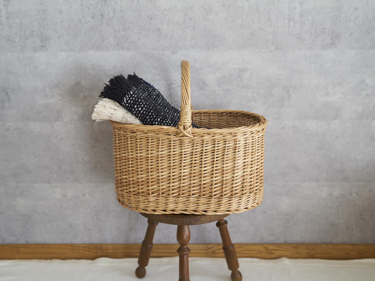 インド/コットン　ガラ紡　ミディアムストール　Herringbone-Dot Black　330930-3