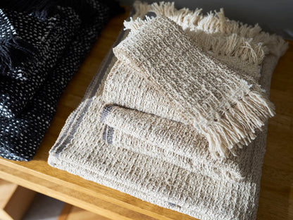 Medium-Stole Gara-bou “Regular-Sand” / Cotton / IND 330930-1