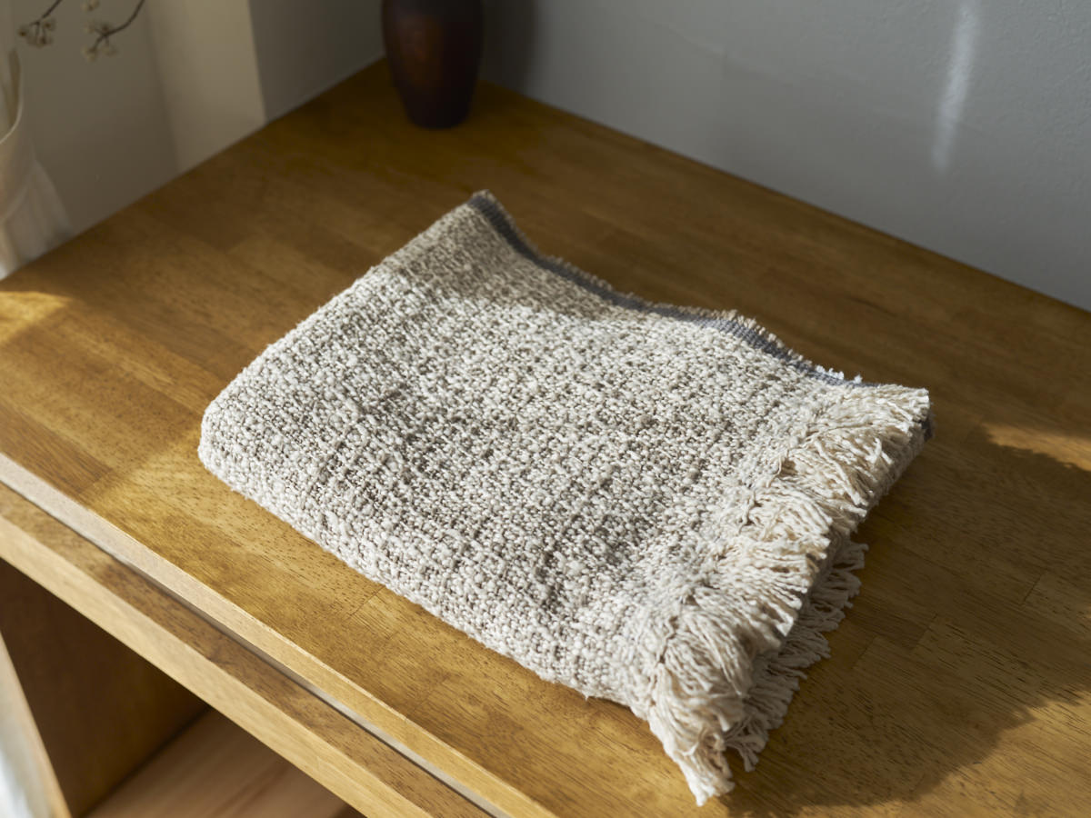 Medium-Stole Gara-bou “Regular-Sand” / Cotton / IND 330930-1