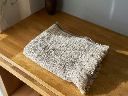 Medium-Stole Gara-bou “Regular-Sand” / Cotton / IND 330930-1