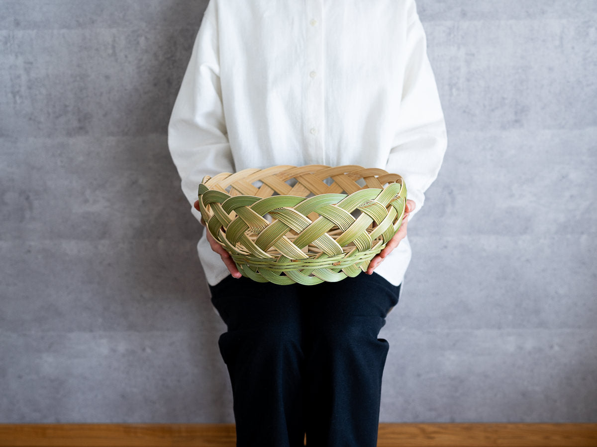 Round basket “Sasara” XS, S / Madake bamboo / Kanagawa-JPN 430111