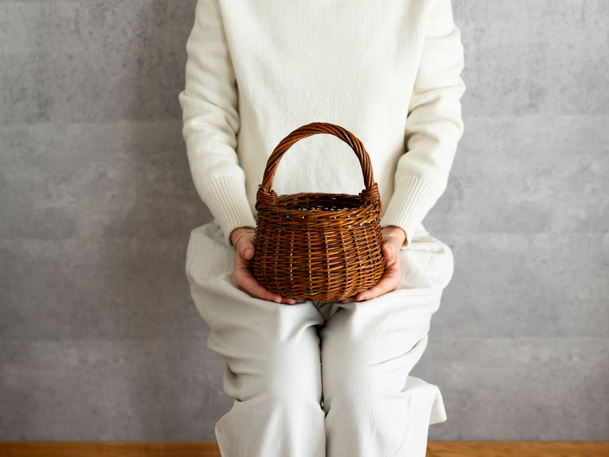 手付き籠 持ち運びしやすい小ぶりな手付きかご – 市川籠店 | 1basketry