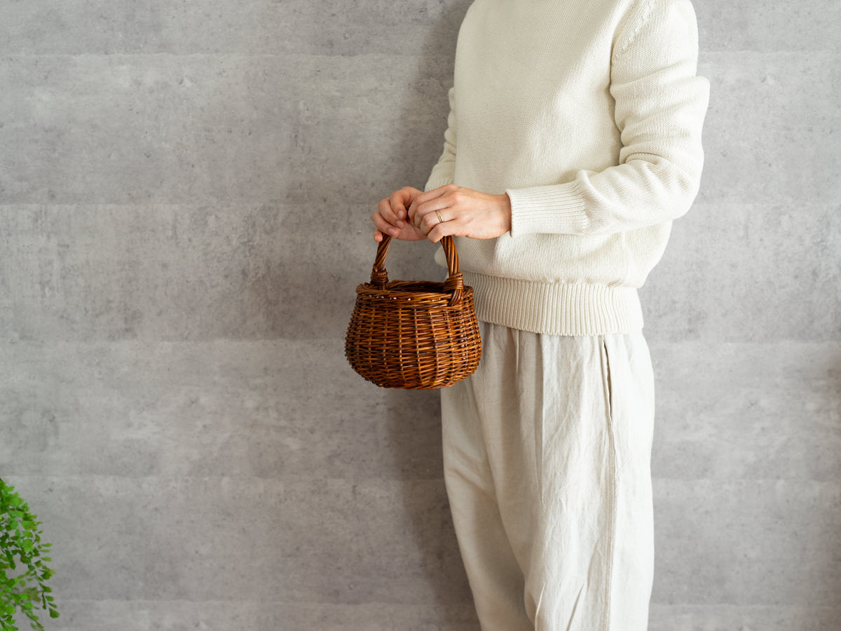 持ち運びしやすい小ぶりな手付きかご – 市川籠店 | 1basketry