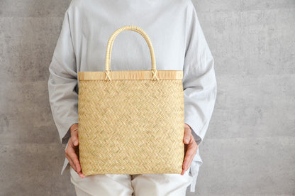 Tall handbag finest / Suzu bamboo / Iwate-JPN 450802-1