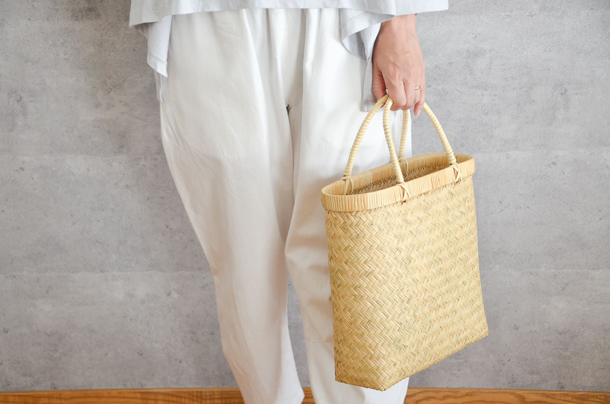 Tall handbag finest / Suzu bamboo / Iwate-JPN 450802-1