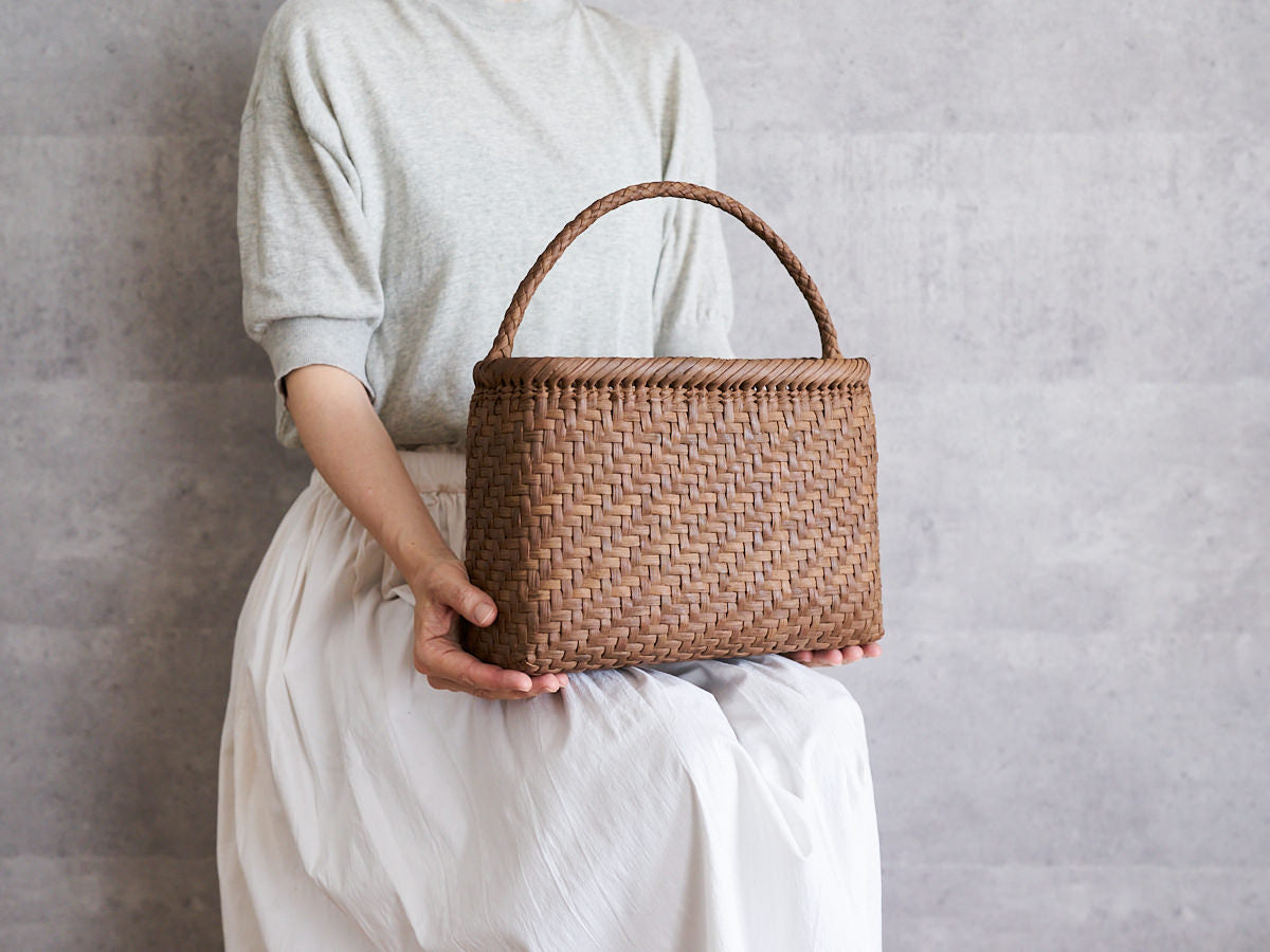 One-Handle Basket Bag / Grapevine / Fukushima-JPN 721101-1