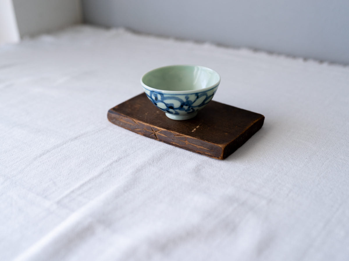 古物/木の小さな置き台　750417-1