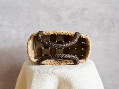 岩手県/くるみ　手提　表皮市松　裏皮チェック　ミニ　1510755　