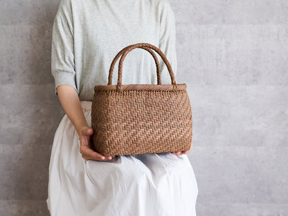 Basket Bag “Plump” Small / Grapevine / Fukushima-JPN 721101-3