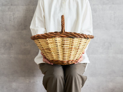 Oval Basket One Handle / Willow × Caña / ESP 610601-1