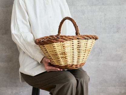 Oval Basket One Handle / Willow × Caña / ESP 610601-1