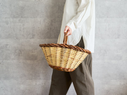 Oval Basket One Handle / Willow × Caña / ESP 610601-1