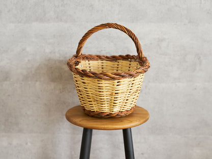 Oval Basket One Handle / Willow × Caña / ESP 610601-1