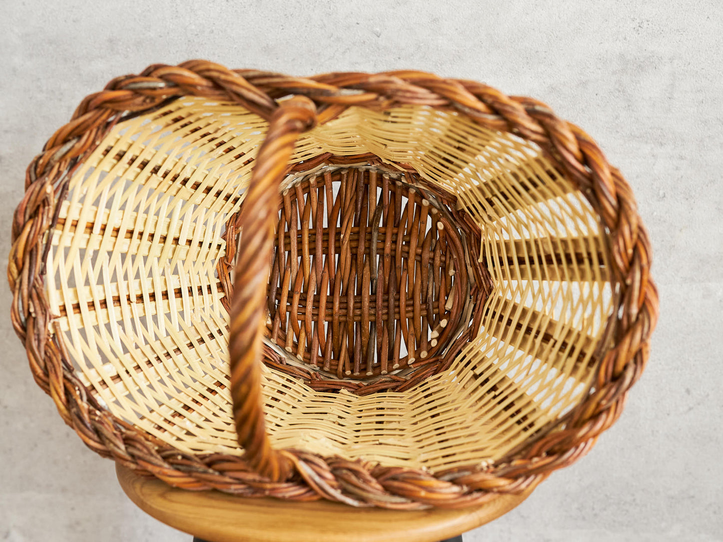 Oval Basket One Handle / Willow × Caña / ESP 610601-1