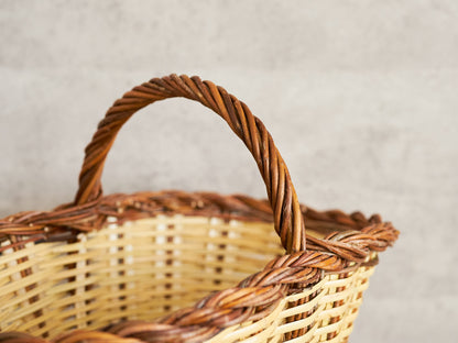 Oval Basket One Handle / Willow × Caña / ESP 610601-1