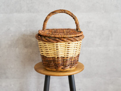Picnic Basket with Lid / Willow × Caña / ESP 610602-1