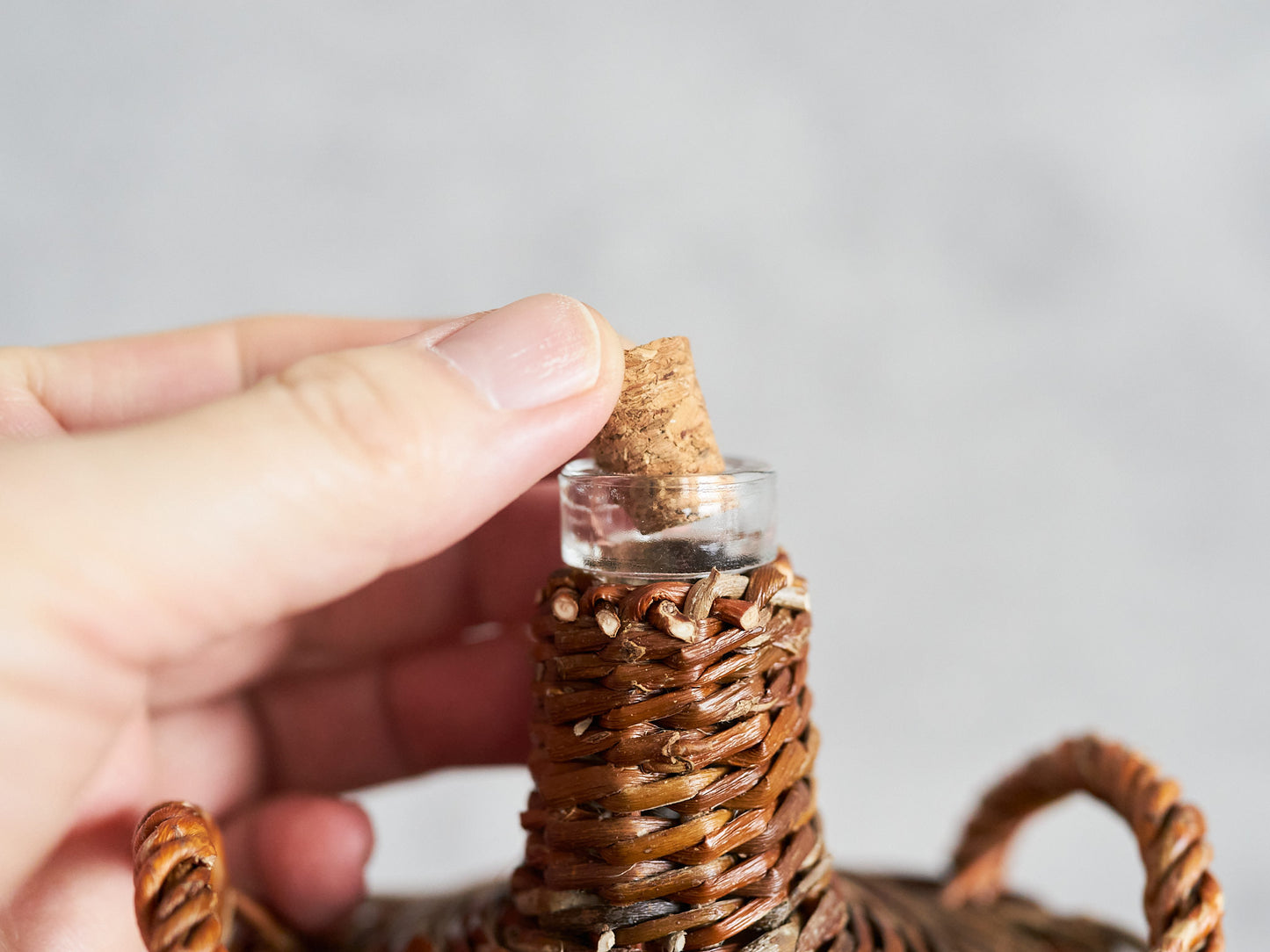 Bottle Basket Mini / Willow × Caña / ESP 610603-1