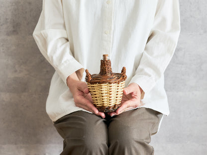 Bottle Basket Mini / Willow × Caña / ESP 610603-1