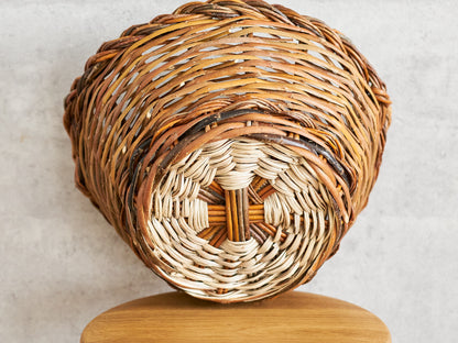 Round Basket with Two Handles / Willow / ESP 610606-1