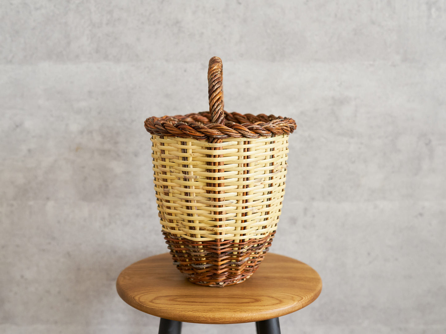 Round Tall Basket / Willow × Caña / ESP 610607-1