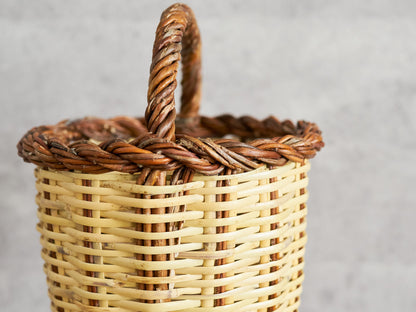 Round Tall Basket / Willow × Caña / ESP 610607-1