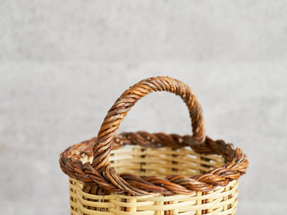 Round Tall Basket / Willow × Caña / ESP 610607-1