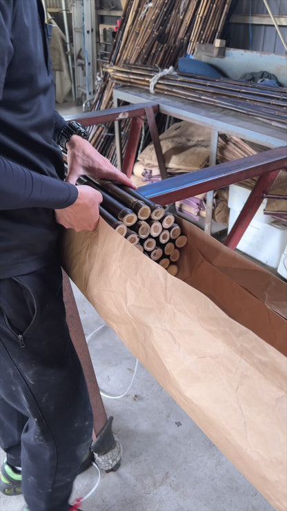 [Direct Shipping from Wakayama / Japan Only] Black Bamboo Poles – 30 cm (11.81"), 60 cm (23.62"), 90 cm (35.43") / Wakayama-JPN 211310