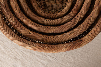 Oval basket XS, S, M, L ,XL / Brown Akebi vine / Nagano-JPN 311226