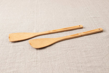 Spatula / Round, Square / Smoked Mōsō bamboo / Kōchi-JPN 321208