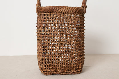 One handle basket S, M, L / Brown Akebi vine / Nagano-JPN 311240