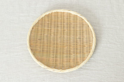 Round plate “Maru-Bon” smaller 5sizes / Bamboo / Nīgata-JPN 650101