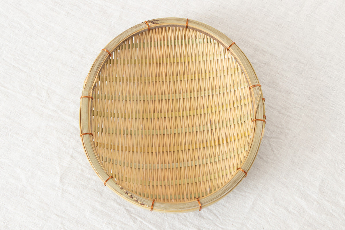 Oval plate(colander) S, M, L / Hachiku bamboo / Aichi-JPN 630106