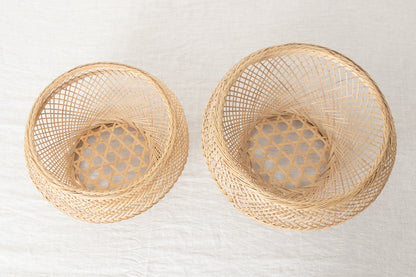 Fabric basket “ŪBāra” M・L 2sizes / Hōrai Bamboo / Okinawa-JPN 430503