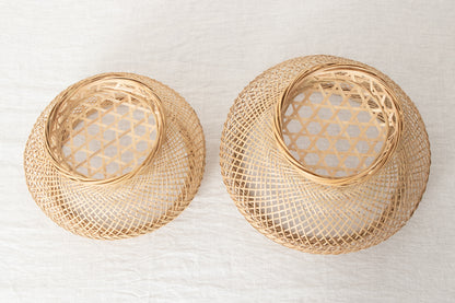 Fabric basket “ŪBāra” M・L 2sizes / Hōrai Bamboo / Okinawa-JPN 430503