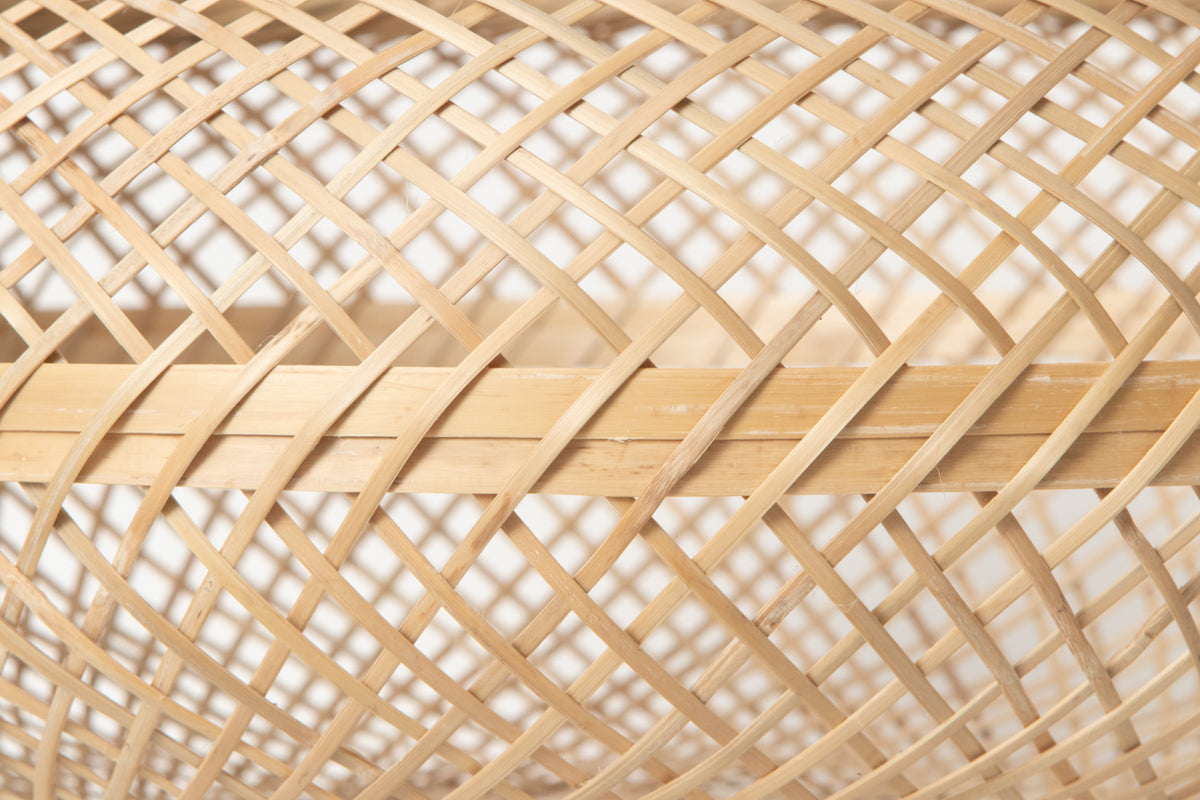 Fabric basket “ŪBāra” M・L 2sizes / Hōrai Bamboo / Okinawa-JPN 430503