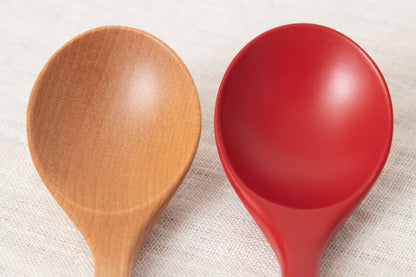 Spoon “Wavy handle” [ Natural, Red ] / Japanese Cherry Birch / Ōita-JPN 211141