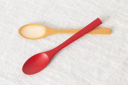 Curry spoon [ Natural, Red ] / Mōsō bamboo / Ōita-JPN 211113
