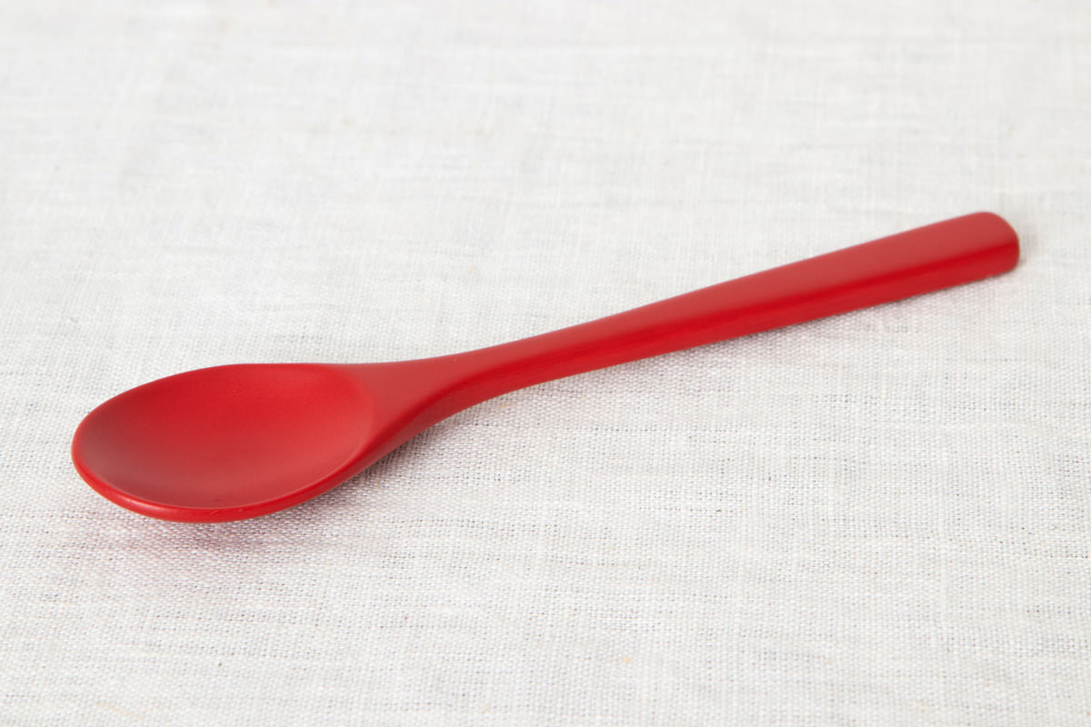 Child Spoon 15cm [ Natural, Red ] / Oval, Round / Mōsō bamboo / Ōita-JPN 211115