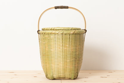 Tall basket with lid / Madake bamboo / Ōita-JPN 220609-2